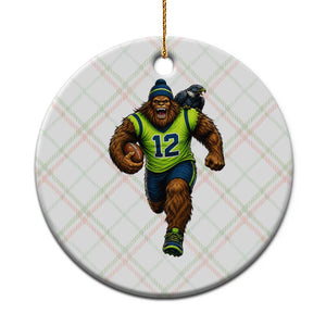 SeaSquatch Football Fan Ceramic Ornament Bigfoot Seattle Sports Pride Graphic