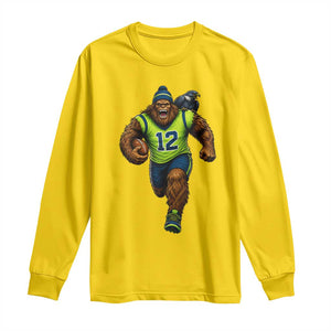 SeaSquatch Football Fan Long Sleeve Shirt Bigfoot Seattle Sports Pride Graphic