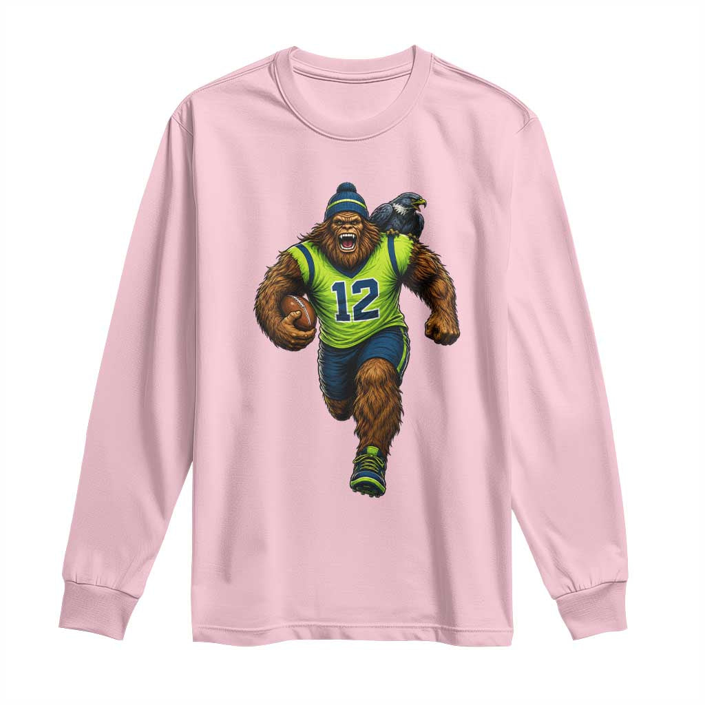 SeaSquatch Football Fan Long Sleeve Shirt Bigfoot Seattle Sports Pride Graphic