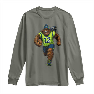 SeaSquatch Football Fan Long Sleeve Shirt Bigfoot Seattle Sports Pride Graphic