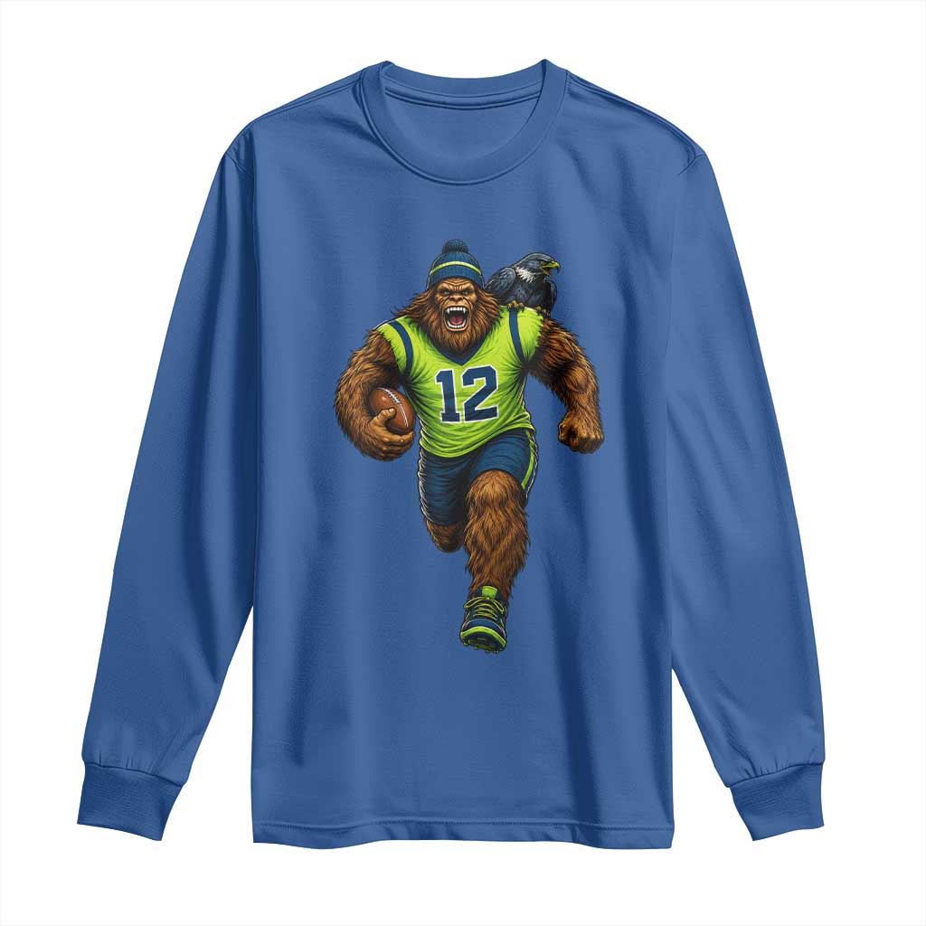 SeaSquatch Football Fan Long Sleeve Shirt Bigfoot Seattle Sports Pride Graphic