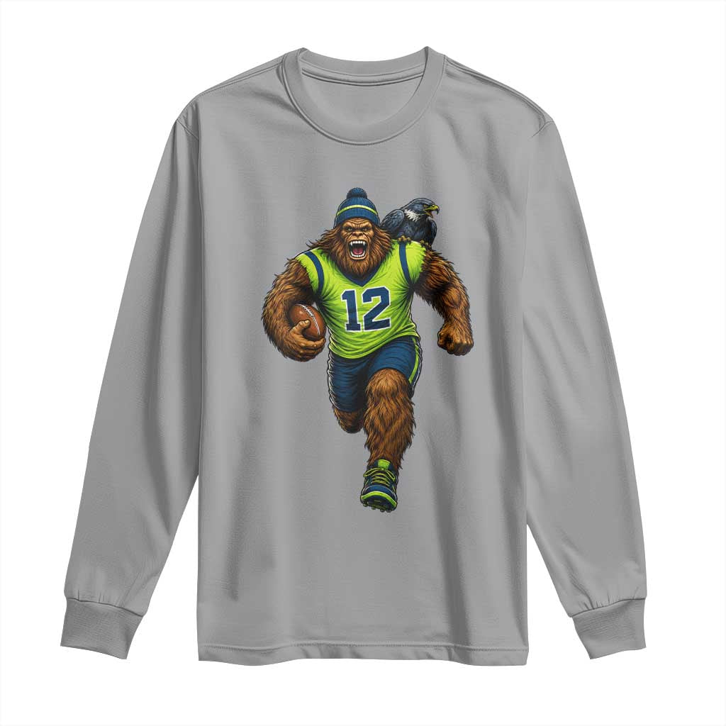 SeaSquatch Football Fan Long Sleeve Shirt Bigfoot Seattle Sports Pride Graphic