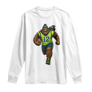 SeaSquatch Football Fan Long Sleeve Shirt Bigfoot Seattle Sports Pride Graphic