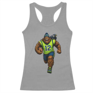 SeaSquatch Football Fan Racerback Tank Top Bigfoot Seattle Sports Pride Graphic