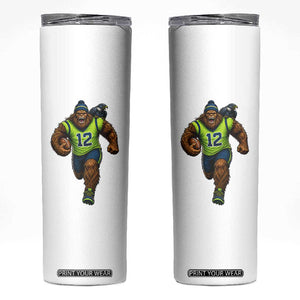 SeaSquatch Football Fan Skinny Tumbler Bigfoot Seattle Sports Pride Graphic