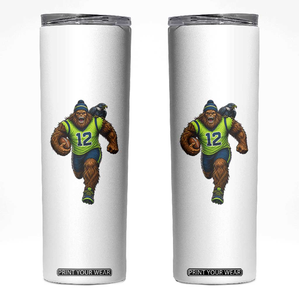 SeaSquatch Football Fan Skinny Tumbler Bigfoot Seattle Sports Pride Graphic TS12 White Print Your Wear