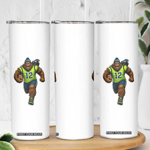 SeaSquatch Football Fan Skinny Tumbler Bigfoot Seattle Sports Pride Graphic