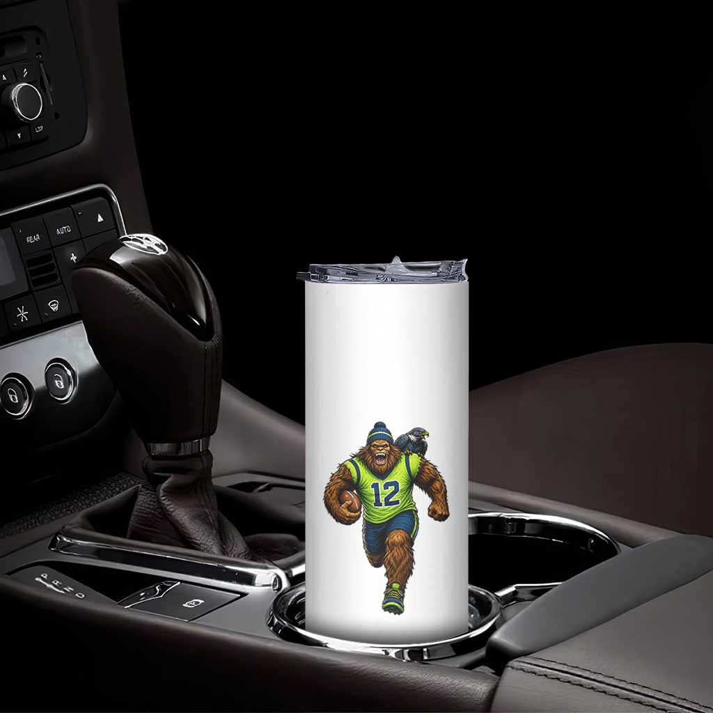 SeaSquatch Football Fan Skinny Tumbler Bigfoot Seattle Sports Pride Graphic