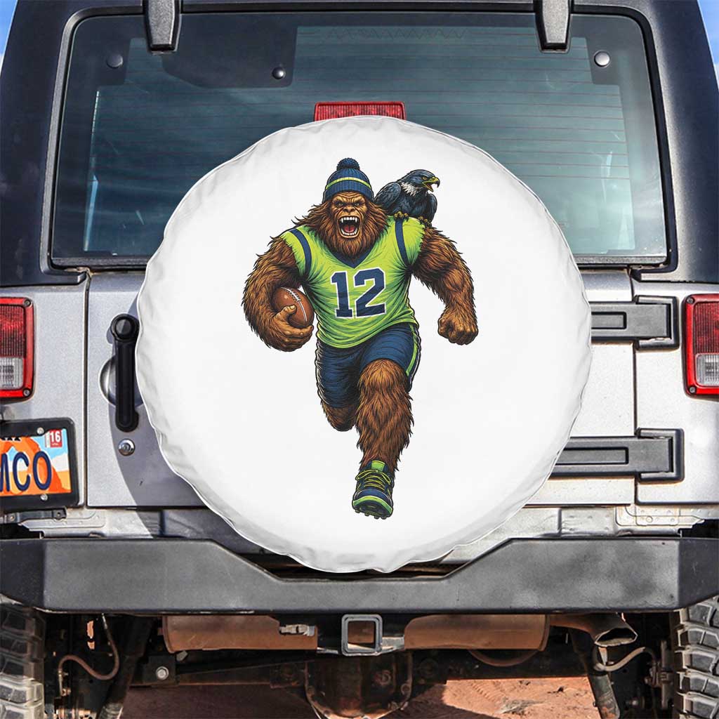 SeaSquatch Football Fan Spare Tire Cover Bigfoot Seattle Sports Pride Graphic TS12 No hole White Print Your Wear