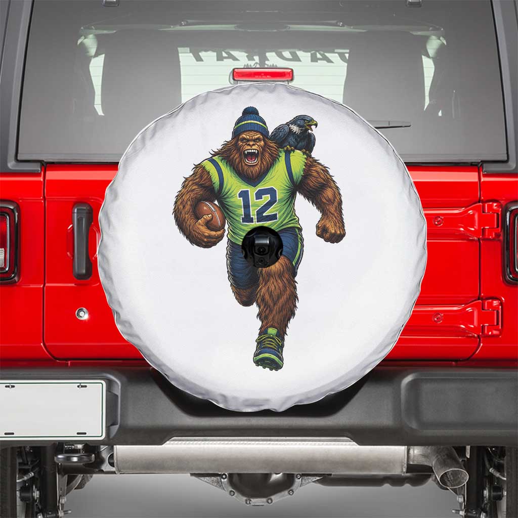 SeaSquatch Football Fan Spare Tire Cover Bigfoot Seattle Sports Pride Graphic