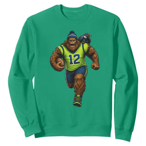 SeaSquatch Football Fan Sweatshirt Bigfoot Seattle Sports Pride Graphic