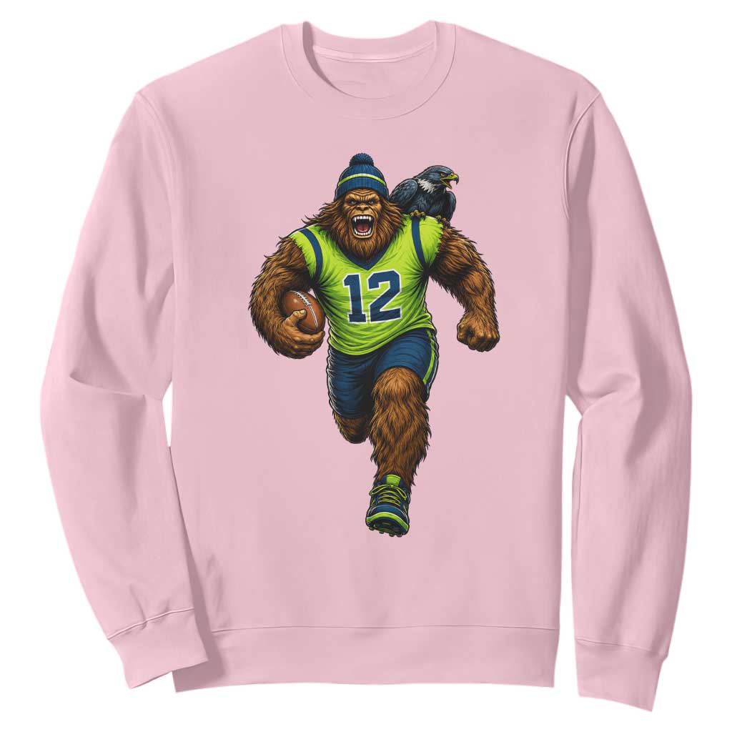 SeaSquatch Football Fan Sweatshirt Bigfoot Seattle Sports Pride Graphic