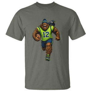 SeaSquatch Football Fan T Shirt Bigfoot Seattle Sports Pride Graphic