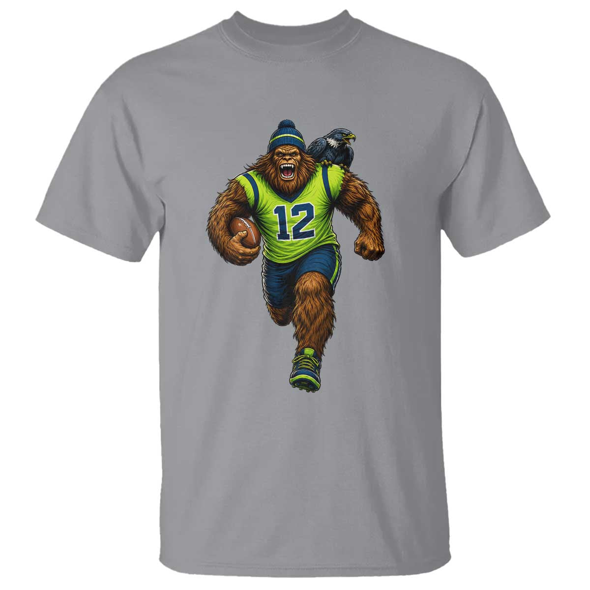 SeaSquatch Football Fan T Shirt Bigfoot Seattle Sports Pride Graphic