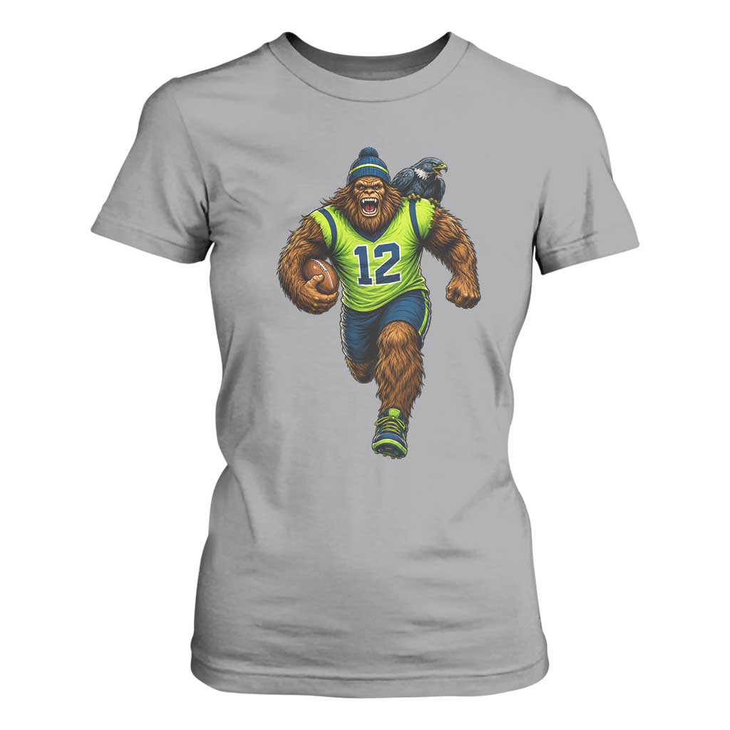 SeaSquatch Football Fan T Shirt For Women Bigfoot Seattle Sports Pride Graphic