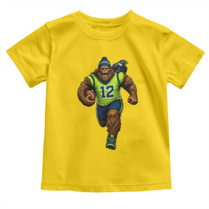 SeaSquatch Football Fan Toddler T Shirt Bigfoot Seattle Sports Pride Graphic