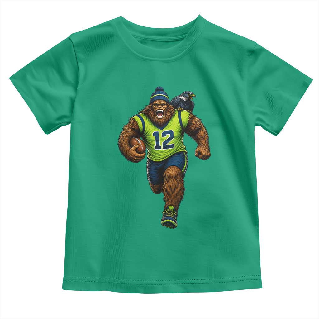 SeaSquatch Football Fan Toddler T Shirt Bigfoot Seattle Sports Pride Graphic