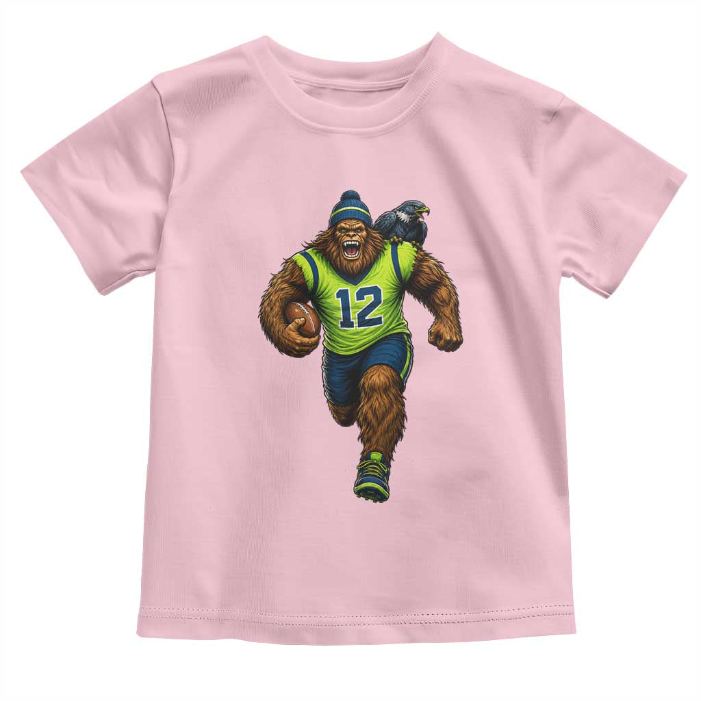 SeaSquatch Football Fan Toddler T Shirt Bigfoot Seattle Sports Pride Graphic