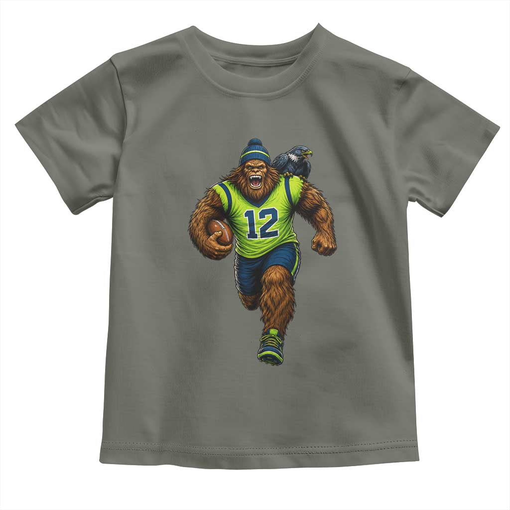 SeaSquatch Football Fan Toddler T Shirt Bigfoot Seattle Sports Pride Graphic