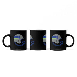 SeaSquatch Bigfoot Football Helmet Coffee Mug Seattle Sports Fan Pride