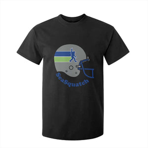 SeaSquatch Bigfoot Football Helmet T Shirt For Kid Seattle Sports Fan Pride