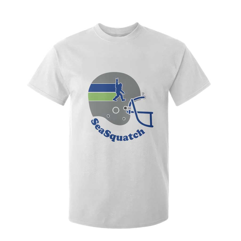 SeaSquatch Bigfoot Football Helmet T Shirt For Kid Seattle Sports Fan Pride