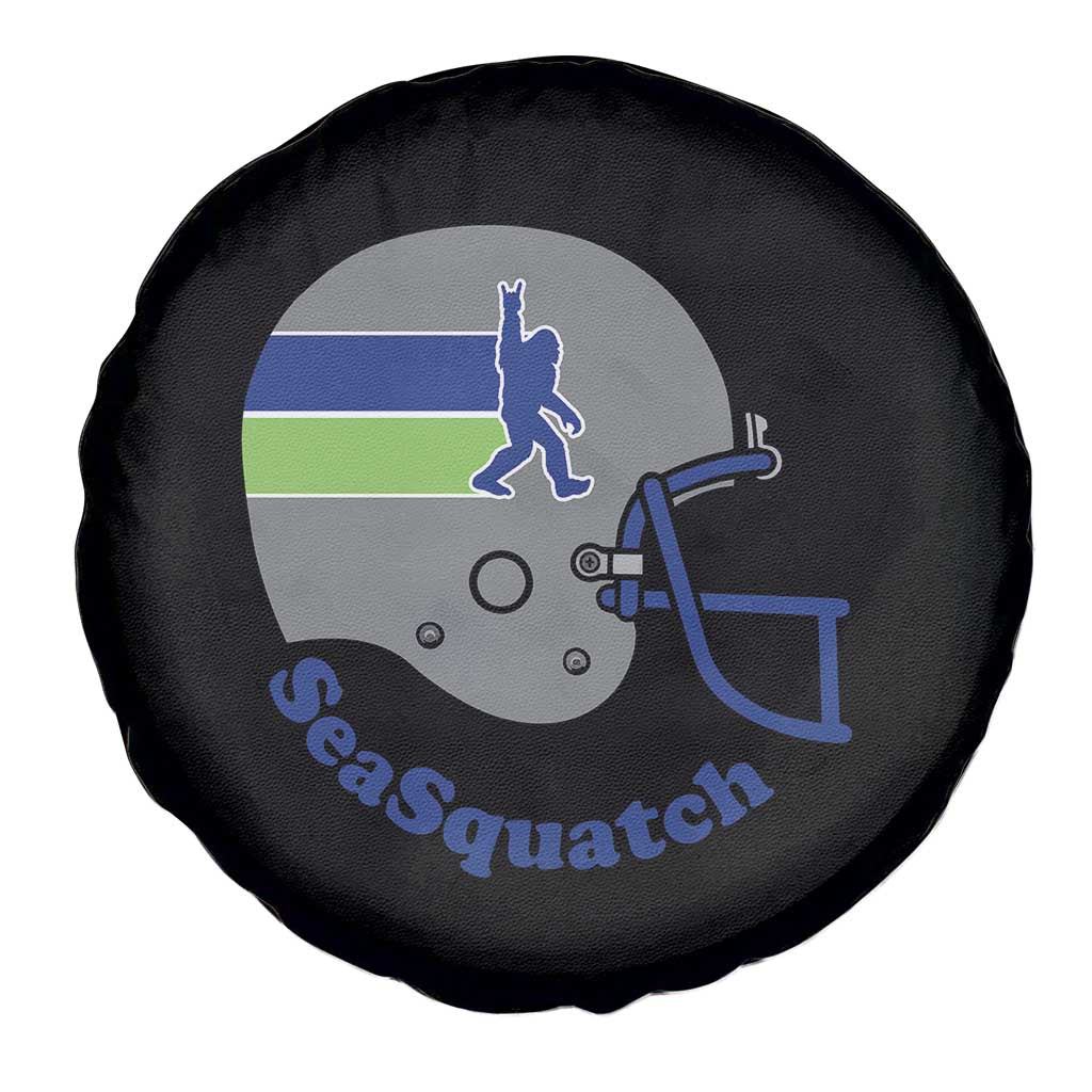 SeaSquatch Bigfoot Football Helmet Spare Tire Cover Seattle Sports Fan Pride