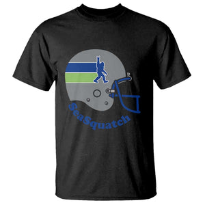 SeaSquatch Bigfoot Football Helmet T Shirt Seattle Sports Fan Pride