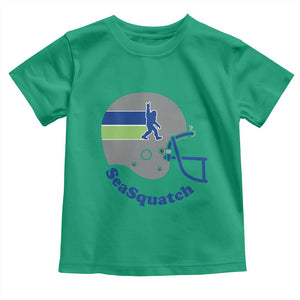 SeaSquatch Bigfoot Football Helmet Toddler T Shirt Seattle Sports Fan Pride