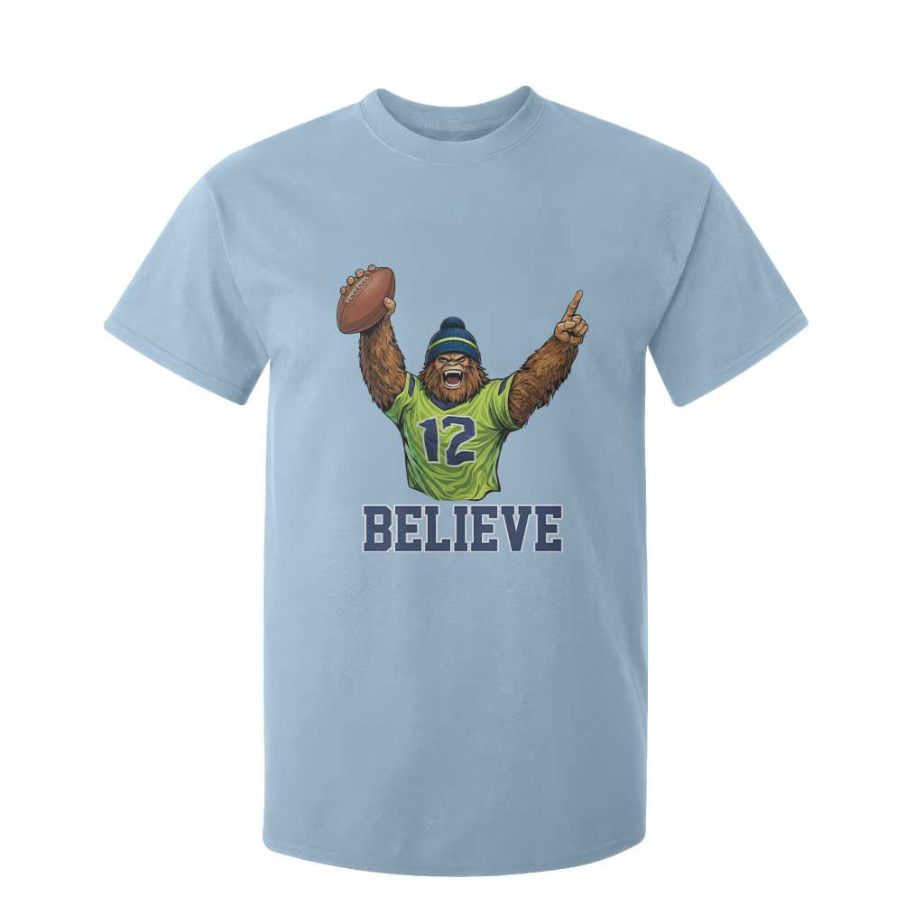Funny Bigfoot Seattle Sports Fan T Shirt For Kid Pacific Northwest Football Graphic