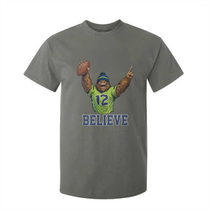Funny Bigfoot Seattle Sports Fan T Shirt For Kid Pacific Northwest Football Graphic