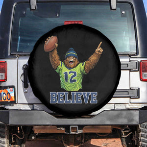 Funny Bigfoot Seattle Sports Fan Spare Tire Cover Pacific Northwest Football Graphic