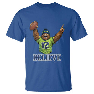 Funny Bigfoot Seattle Sports Fan T Shirt Pacific Northwest Football Graphic
