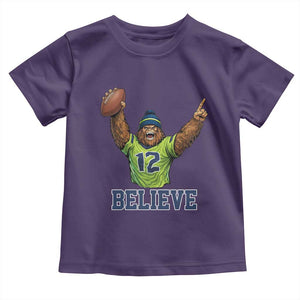 Funny Bigfoot Seattle Sports Fan Toddler T Shirt Pacific Northwest Football Graphic