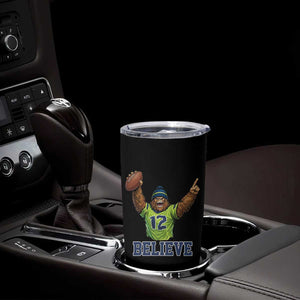 Funny Bigfoot Seattle Sports Fan Tumbler Cup Pacific Northwest Football Graphic