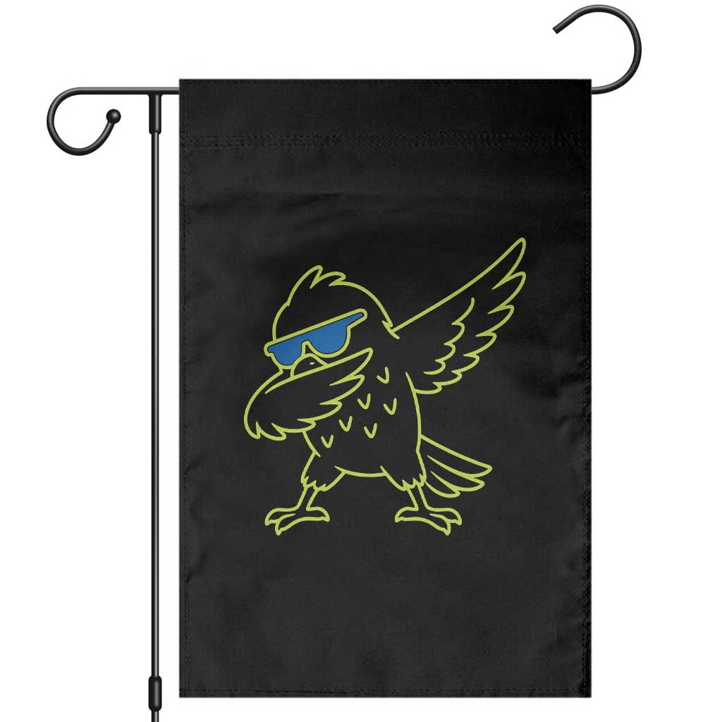 Funny Emerald City Seattle Bird Dabbing Garden Flag Pacific Northwest Sports Fan TS12 Black Print Your Wear