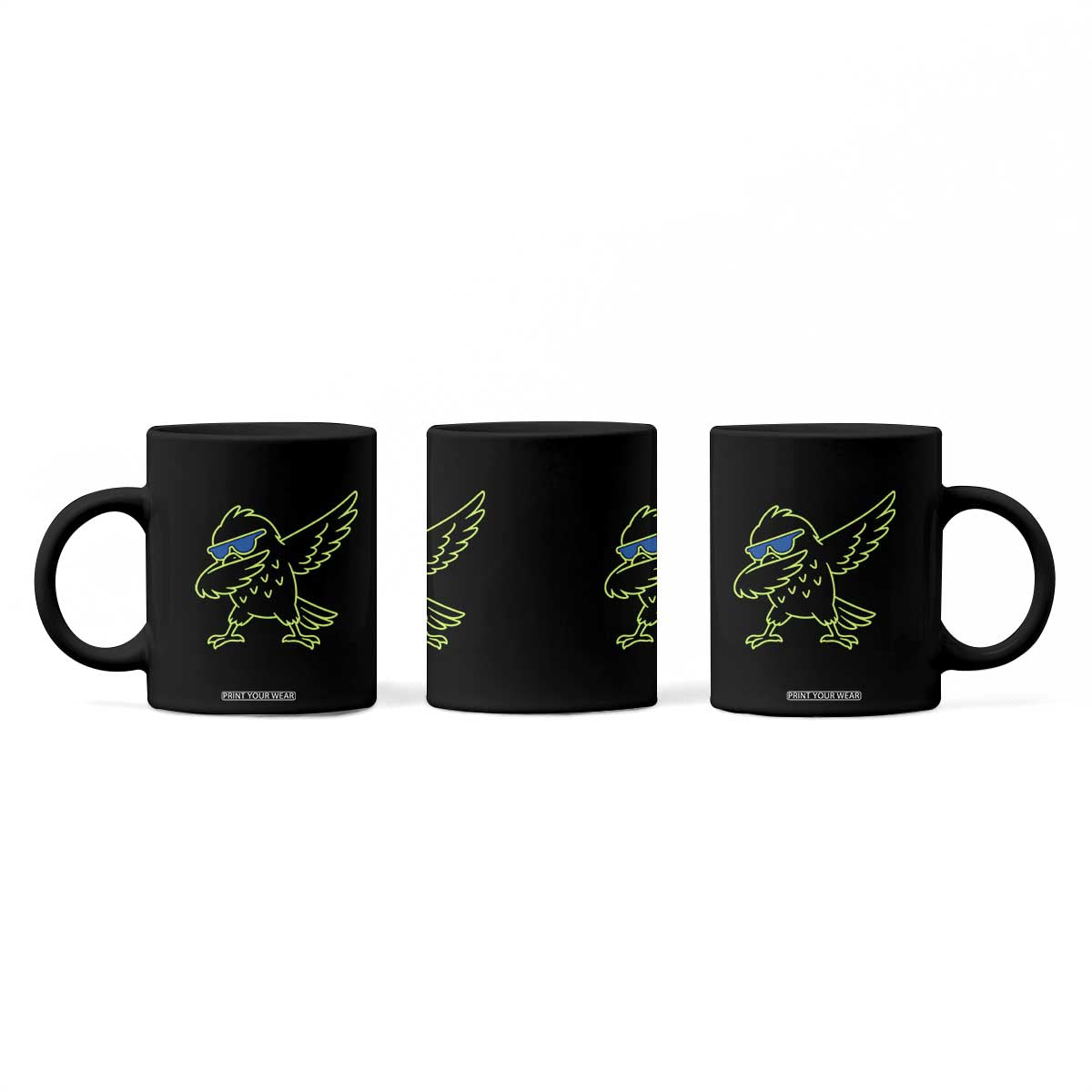 Funny Emerald City Seattle Bird Dabbing Coffee Mug Pacific Northwest Sports Fan