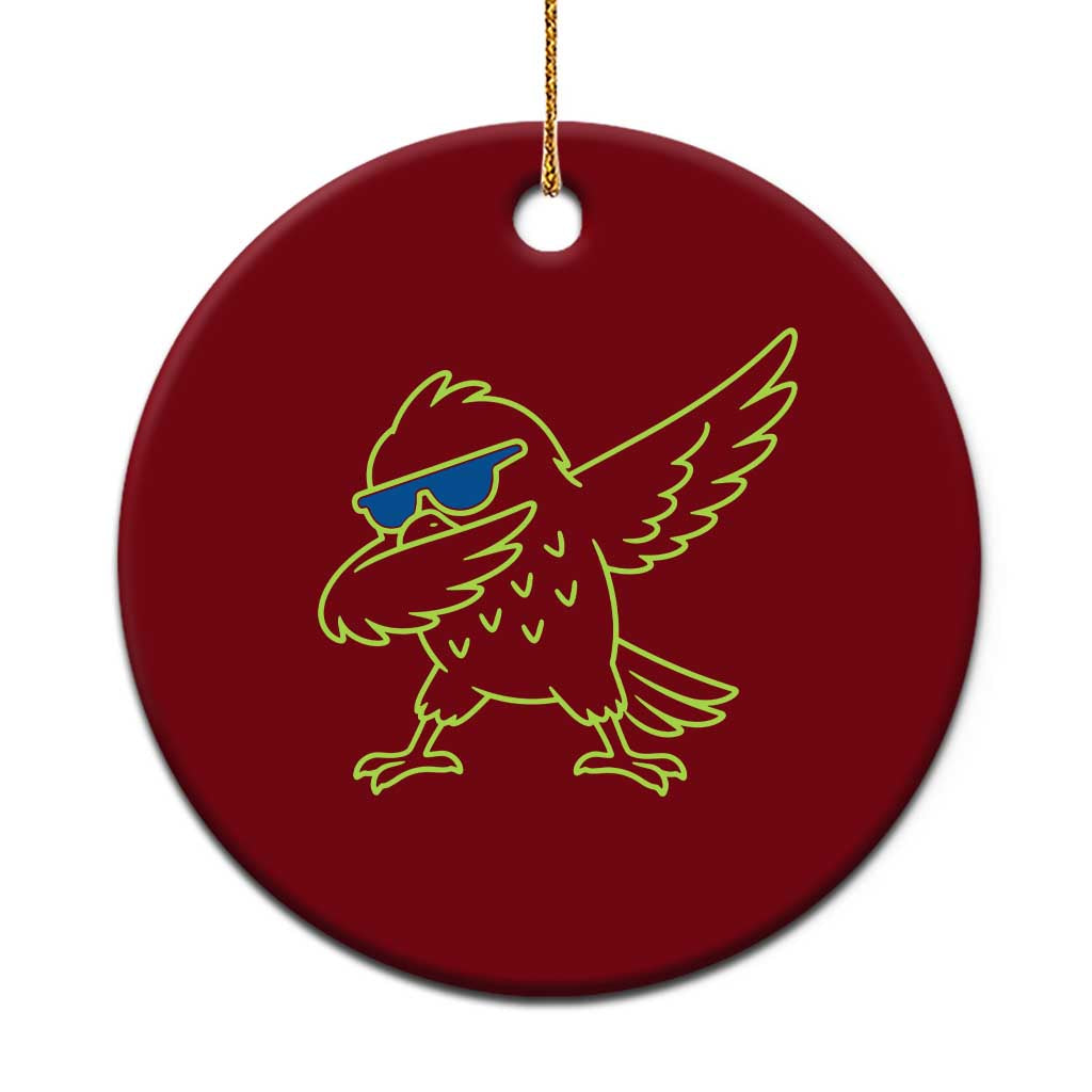 Funny Emerald City Seattle Bird Dabbing Ceramic Ornament Pacific Northwest Sports Fan TS12 1pc Red Print Your Wear