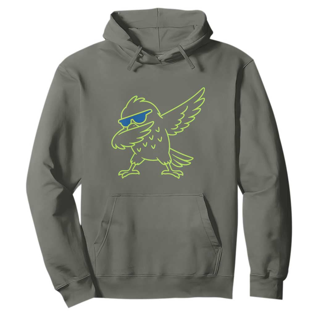 Funny Emerald City Seattle Bird Dabbing Hoodie Pacific Northwest Sports Fan