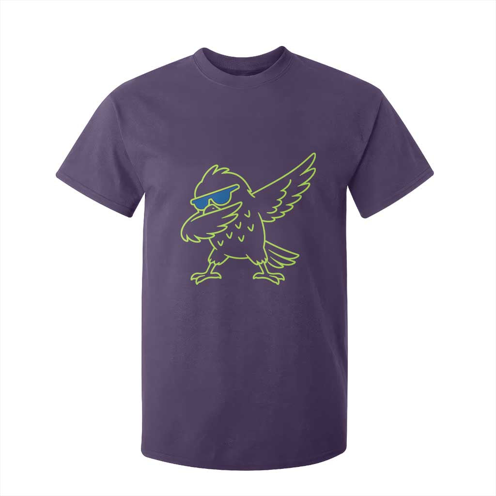 Funny Emerald City Seattle Bird Dabbing T Shirt For Kid Pacific Northwest Sports Fan