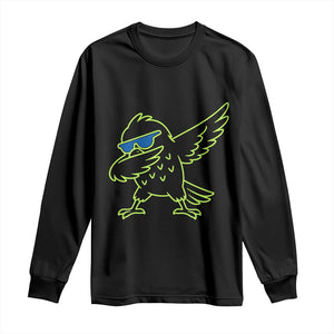 Funny Emerald City Seattle Bird Dabbing Long Sleeve Shirt Pacific Northwest Sports Fan
