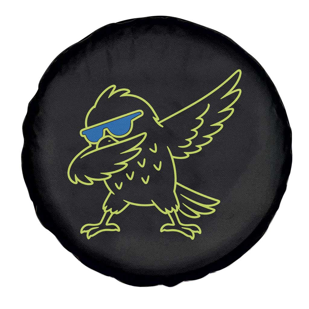 Funny Emerald City Seattle Bird Dabbing Spare Tire Cover Pacific Northwest Sports Fan