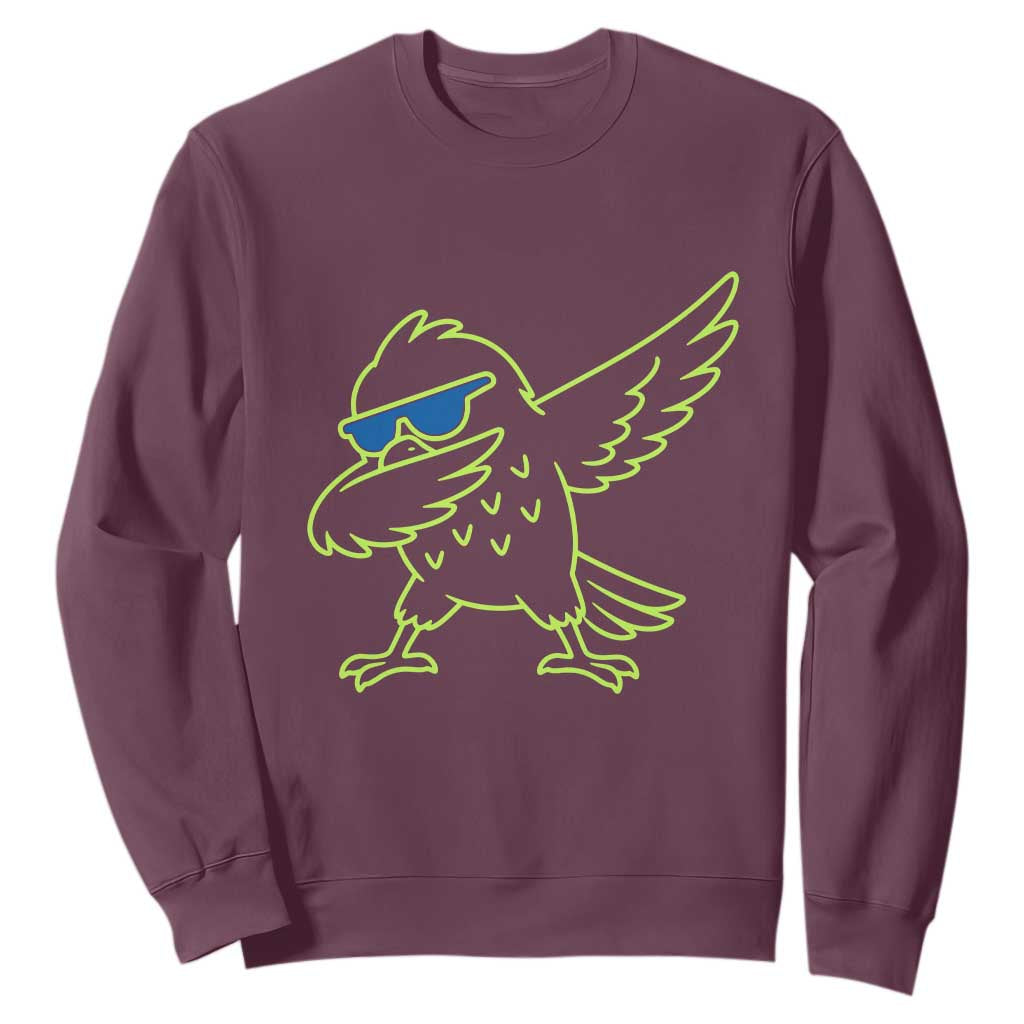 Funny Emerald City Seattle Bird Dabbing Sweatshirt Pacific Northwest Sports Fan
