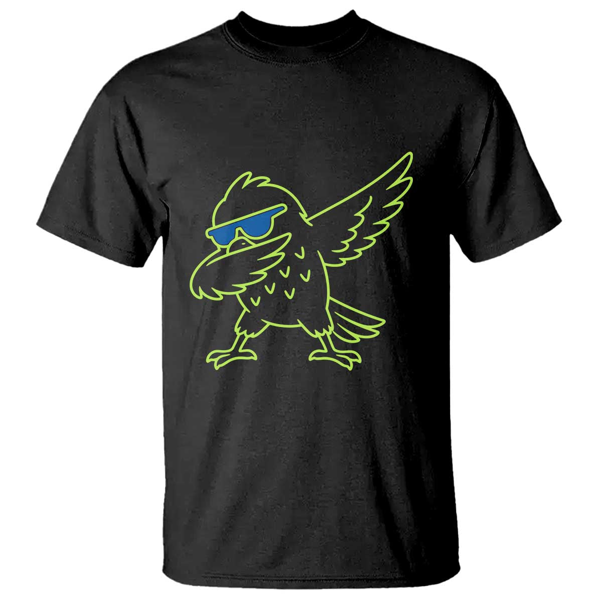 Funny Emerald City Seattle Bird Dabbing T Shirt Pacific Northwest Sports Fan