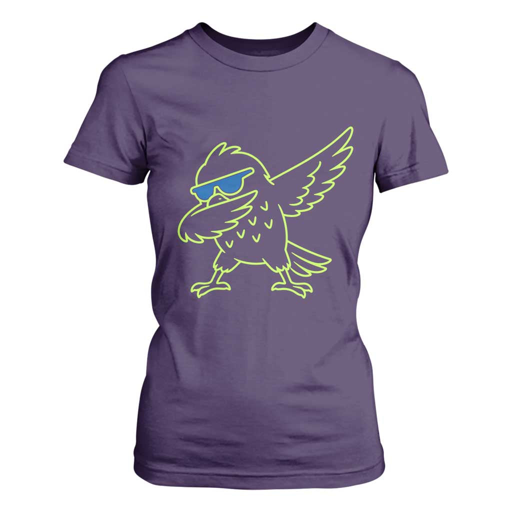 Funny Emerald City Seattle Bird Dabbing T Shirt For Women Pacific Northwest Sports Fan