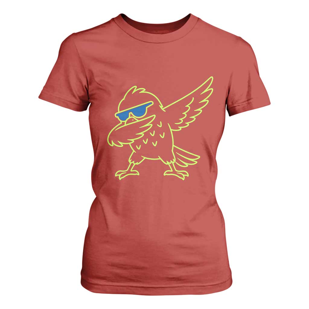Funny Emerald City Seattle Bird Dabbing T Shirt For Women Pacific Northwest Sports Fan