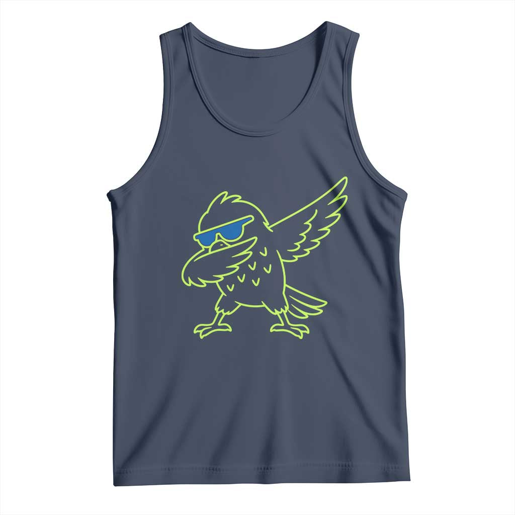 Funny Emerald City Seattle Bird Dabbing Tank Top Pacific Northwest Sports Fan