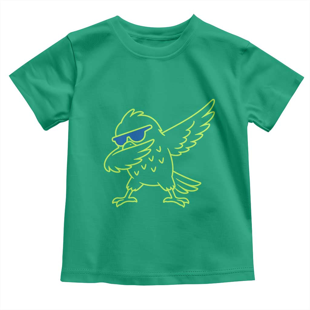 Funny Emerald City Seattle Bird Dabbing Toddler T Shirt Pacific Northwest Sports Fan