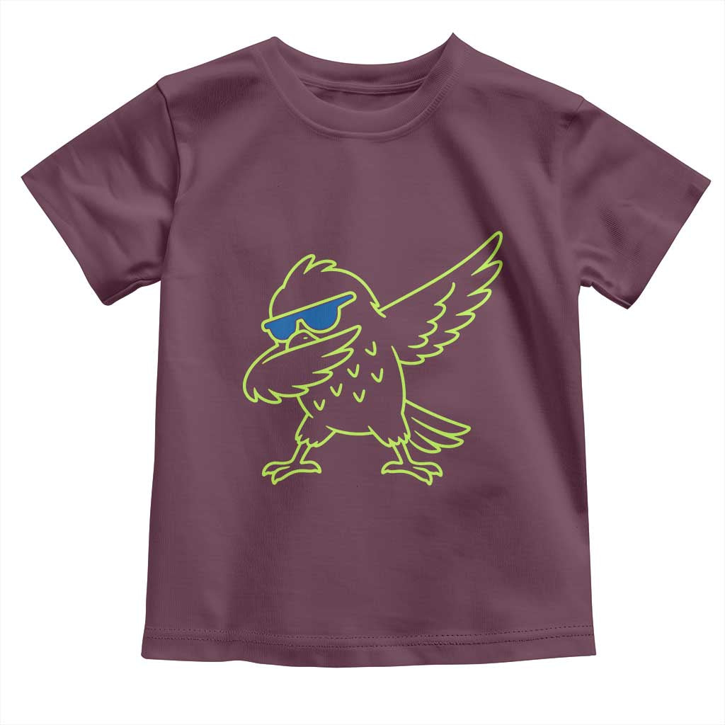 Funny Emerald City Seattle Bird Dabbing Toddler T Shirt Pacific Northwest Sports Fan