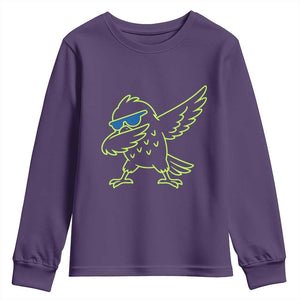 Funny Emerald City Seattle Bird Dabbing Youth Sweatshirt Pacific Northwest Sports Fan